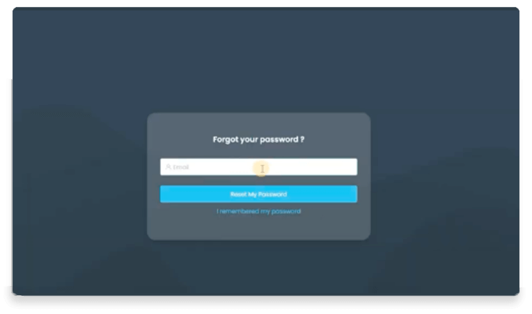 Forgot login details